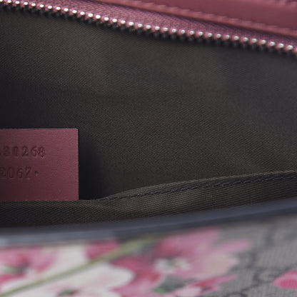Gucci GG Supreme Monogram Blooms Large Cosmetic Case Beige Multicolor Dry Rose 7 of 9