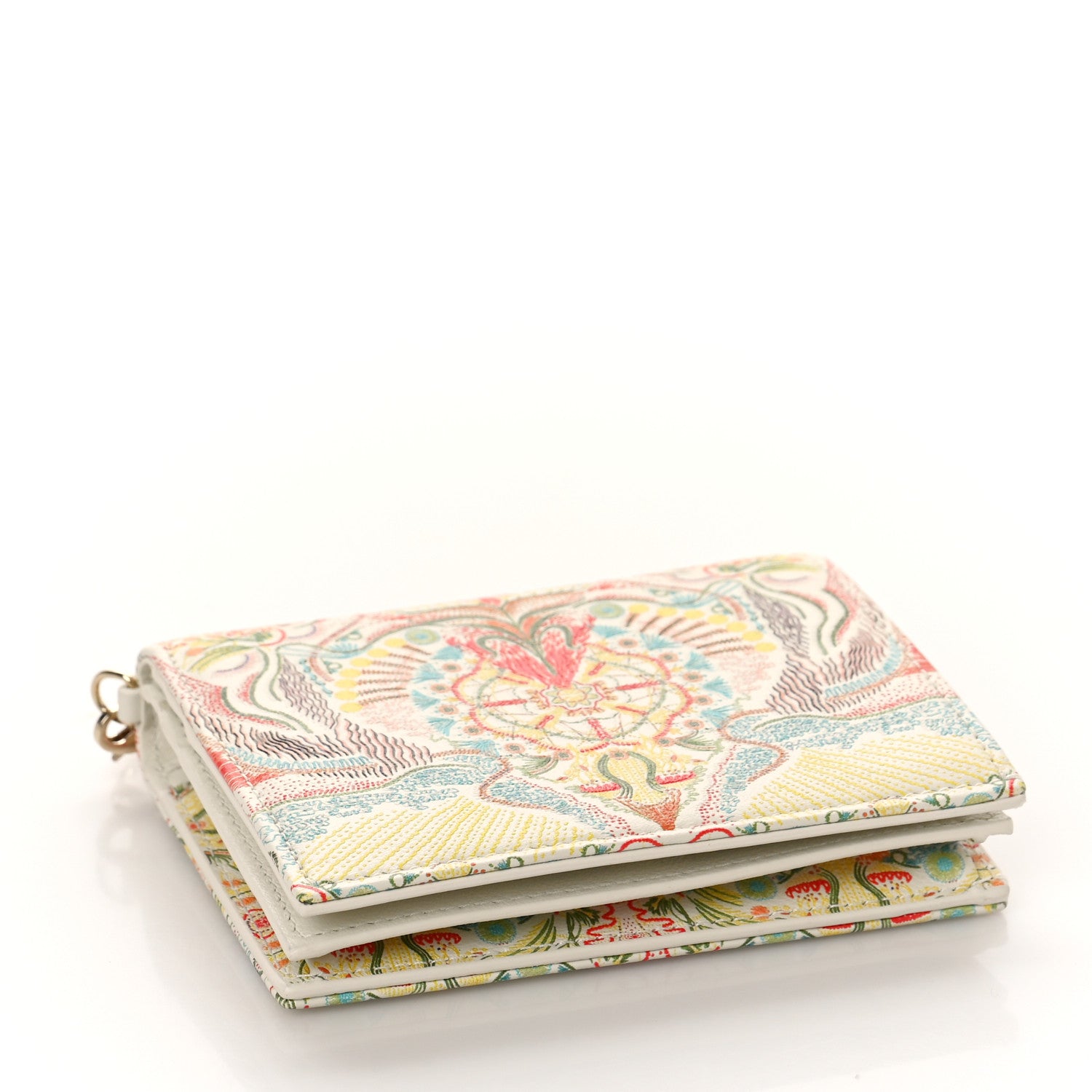 Christian Dior Printed Dior in Lights Compact Wallet Latte 4 of 8