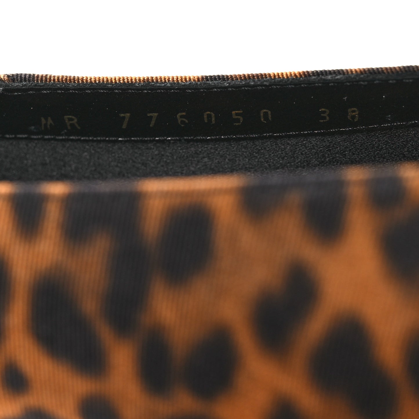 Grosgrain Lambskin Leopard Print Nour Flat Slippers 38 Manto Naturale Black