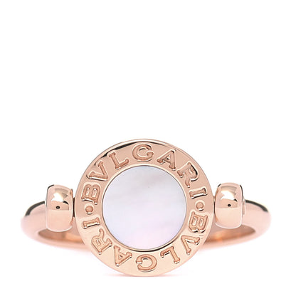 Bulgari 18K Rose Gold Diamond Mother of Pearl BVLGARI BVLGARI Ring 53 6.25 3 of 6