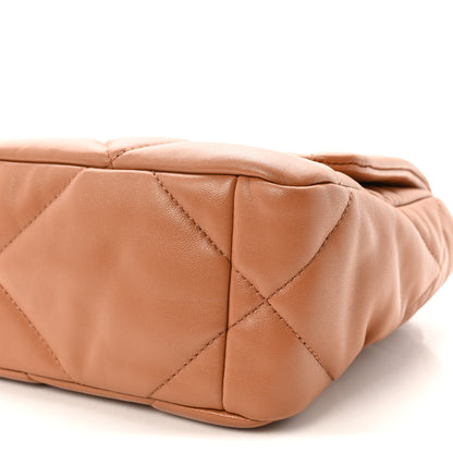 Chanel Lambskin Quilted Medium Chanel 19 Flap Brown 10 of 10
