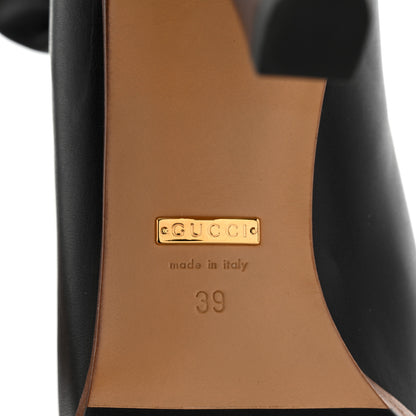 Gucci Deauville Calfskin Cinched Knee High Boots 39 Black 6 of 7