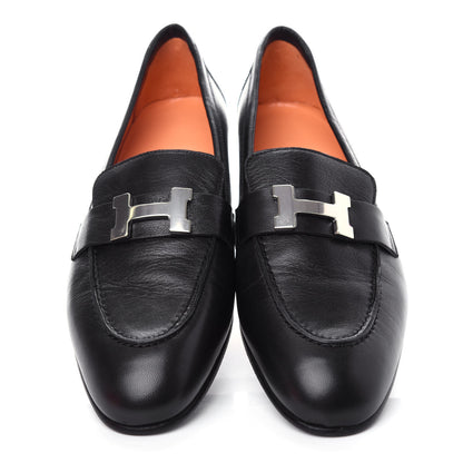 Hermes Goatskin Paris Loafers 36.5 Black 5 of 11
