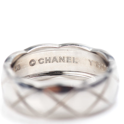 Chanel 18K White Gold Small Coco Crush Ring 54 6.75 4 of 5
