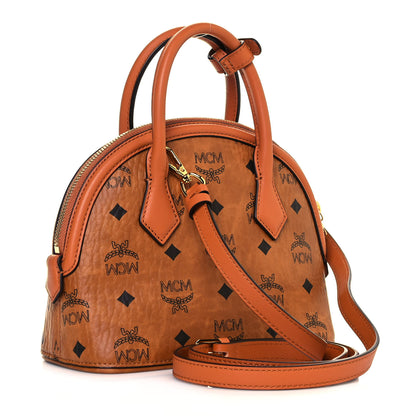 MCM Visetos Anna Tote Cognac 4 of 11