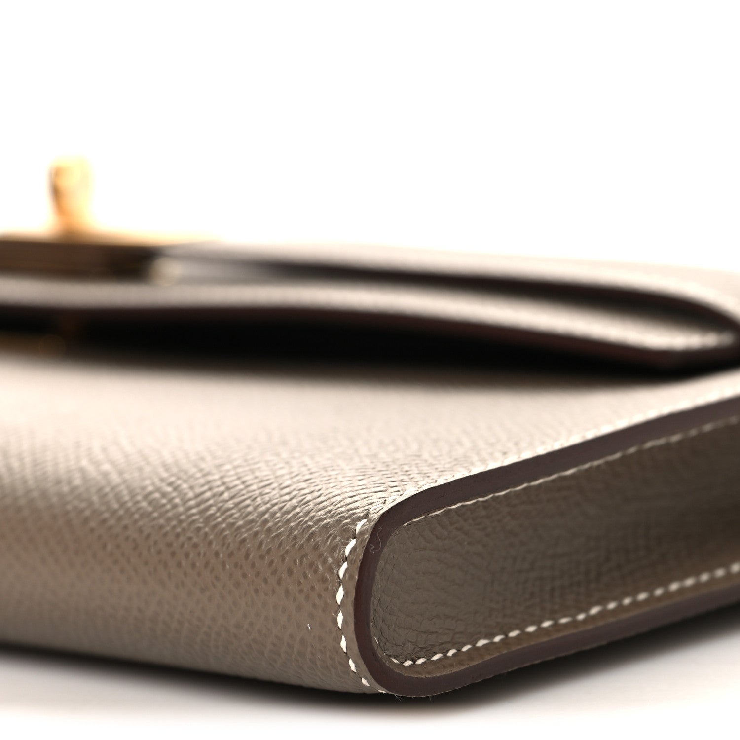Hermes Epsom Kelly Cut Clutch Pochette Etoupe 10 of 11