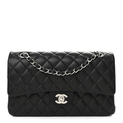 Chanel Lambskin Quilted Medium Double Flap Black 1 of 11