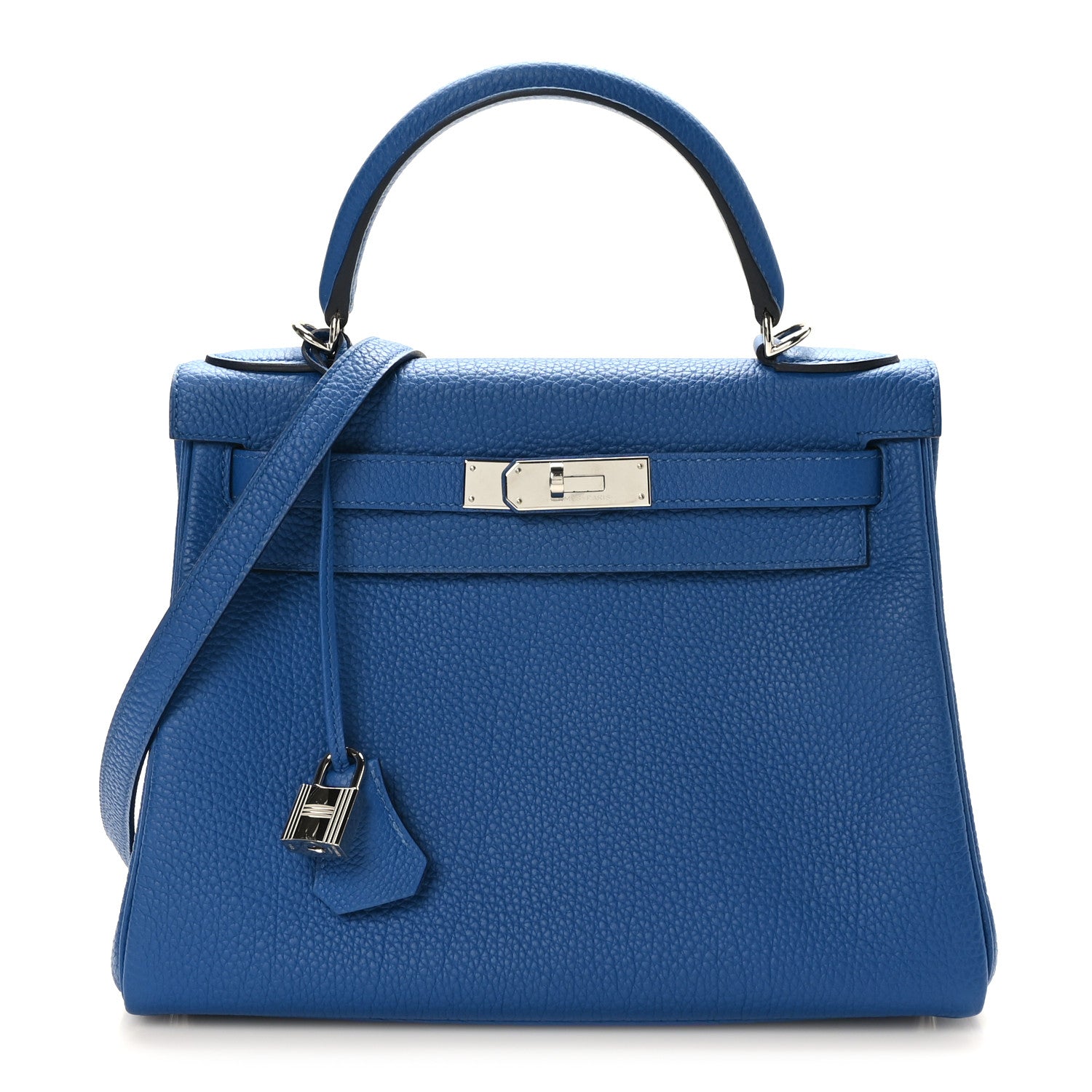 Hermes Togo Kelly Retourne 28 Bleu France 1 of 10