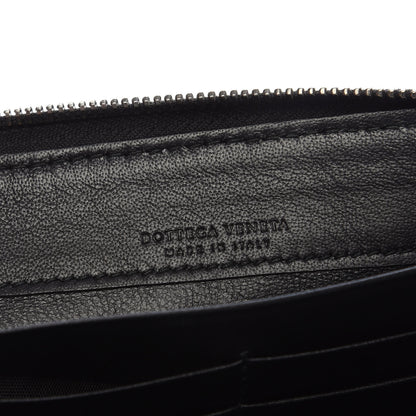 Bottega Veneta Nappa Intrecciato Zip Around Wallet Black 6 of 8