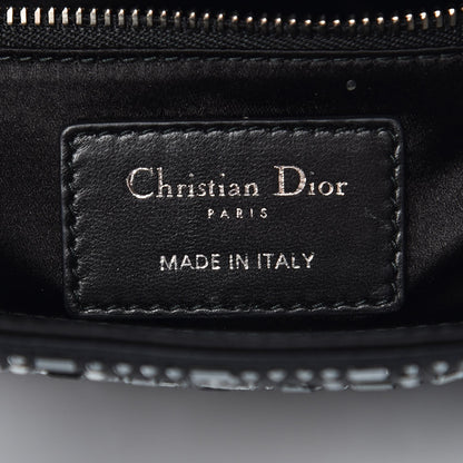 Christian Dior Satin Crystal Cannage Mini Lady Dior Black 6 of 10