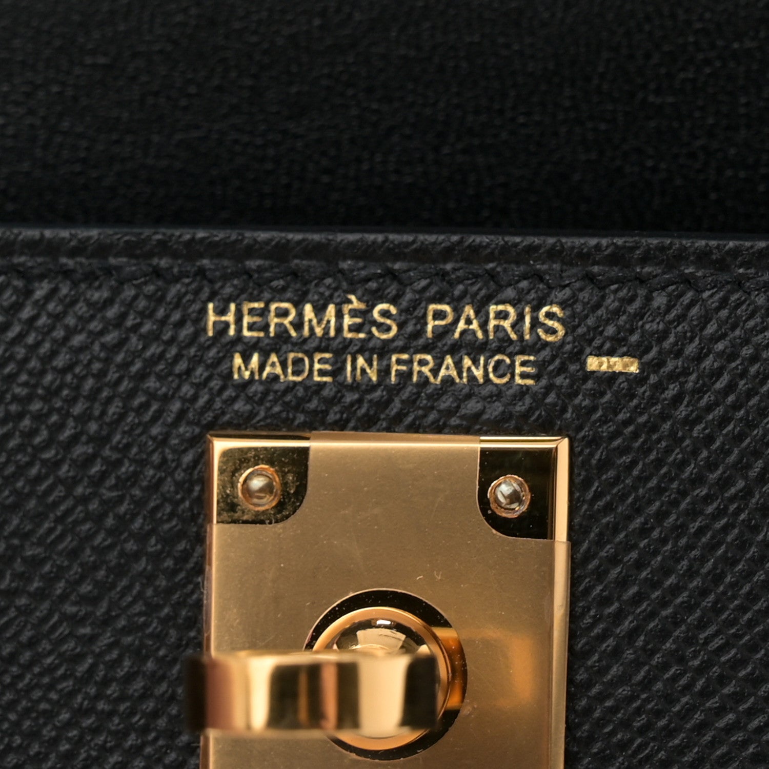 Hermes Madame Calfskin Lizard Mini Kelly Sellier Touch 20 Black 6 of 14