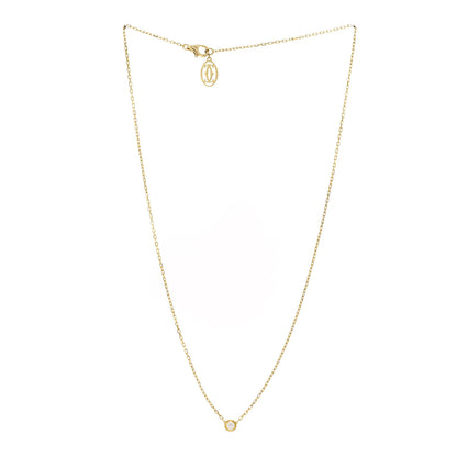Cartier 18K Yellow Gold Diamond SM D'Amour Pendant Necklace 3 of 6
