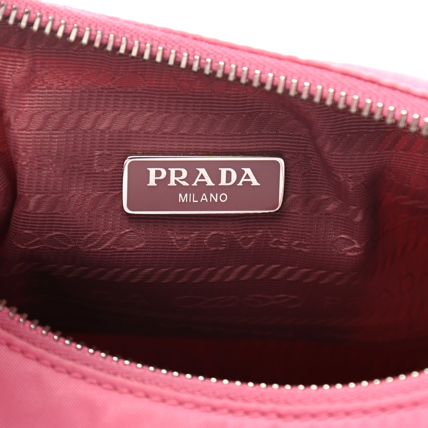 Prada Re-Nylon Saffiano Mini Re-Edition 2005 Bag Rosa 8 of 10