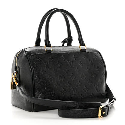 Louis Vuitton Empreinte Speedy Bandouliere 25 NM Black 3 of 8