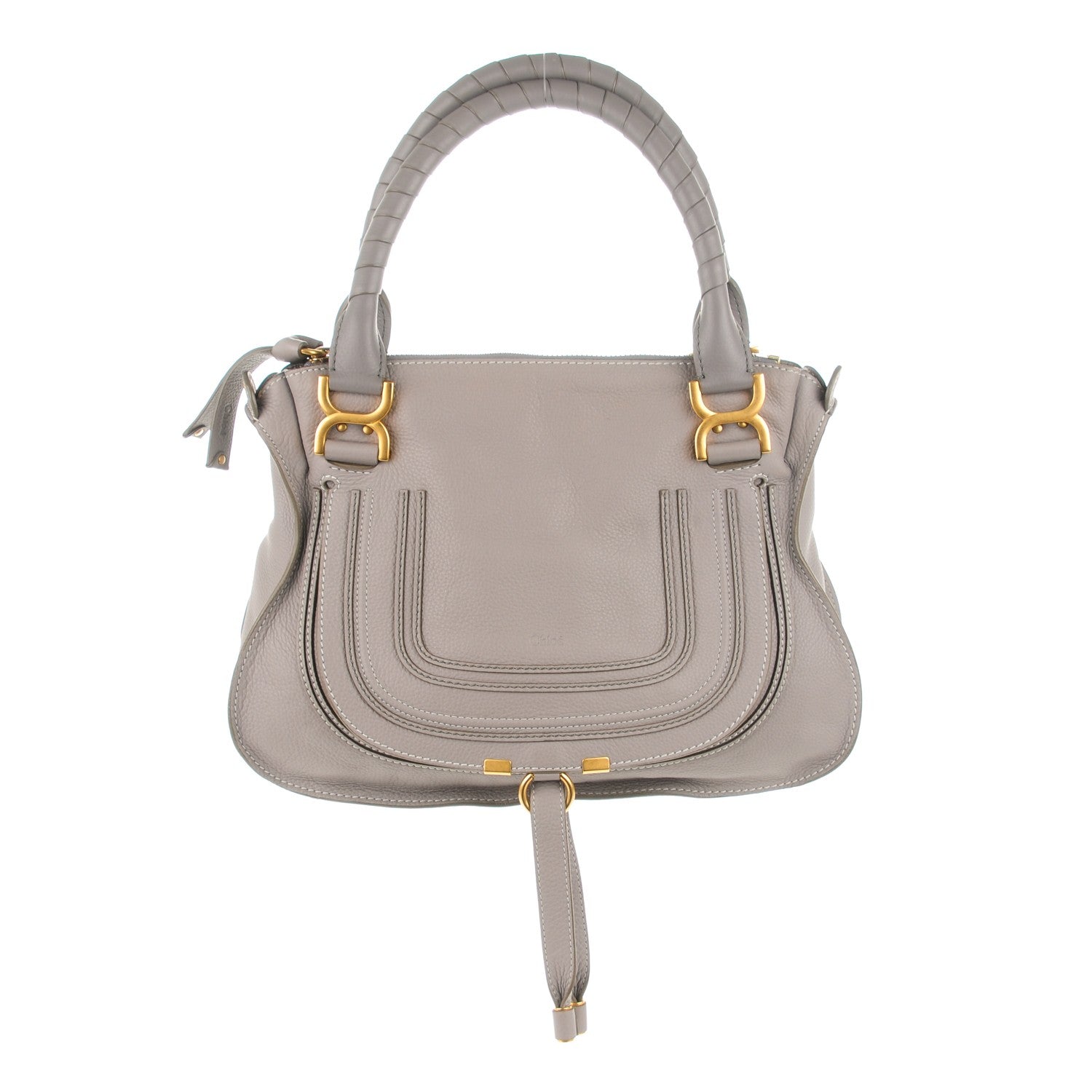Chloe Calfskin Medium Marcie Satchel Cashmere Grey 1 of 8