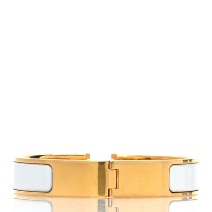 Hermes Enamel Narrow Clic Clac H Bracelet PM White 3 of 6