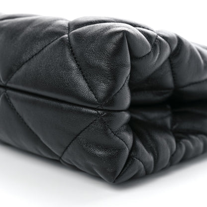 Chanel Lambskin Quilted Small Shopping Bag Black 10 of 10