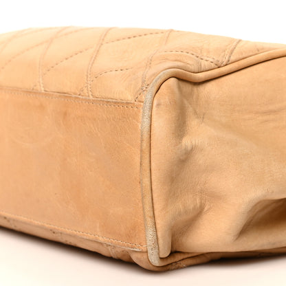 Chanel Lambskin Stitched Medium Single Flap Beige 11 of 16
