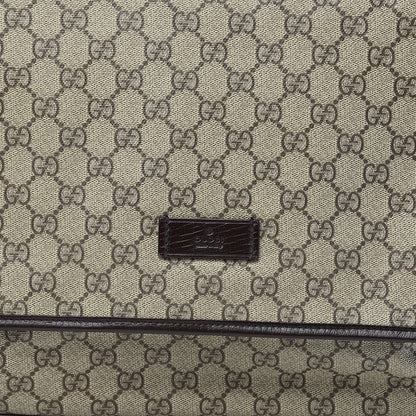 Gucci GG Plus Monogram Large Flap Messenger Bag Beige Dark Brown 15 of 15