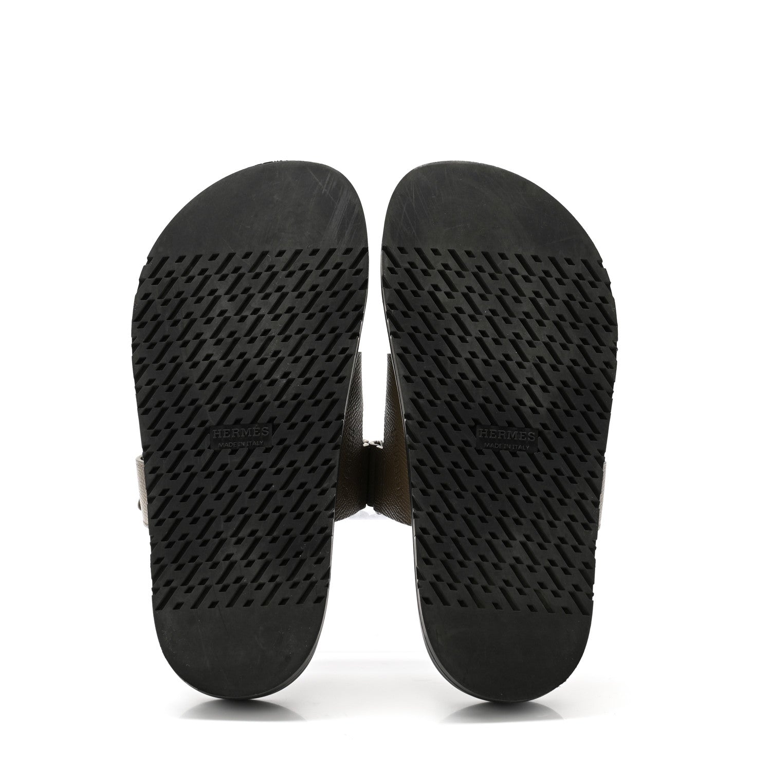 Hermes Epsom Womens Chypre Sandals 37 Etoupe 5 of 9