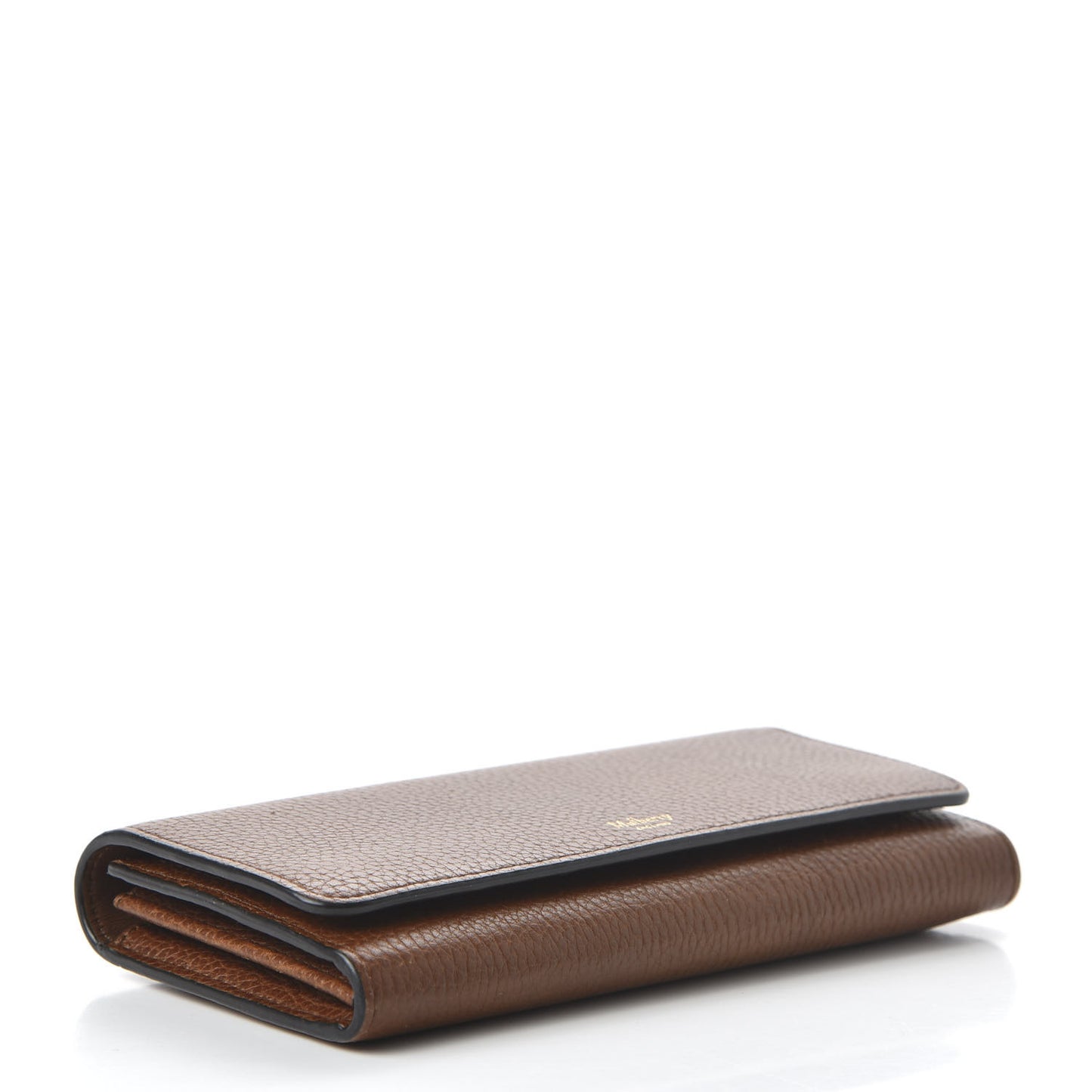 Grain Vegetable Tanned Calfskin Continental Wallet Oak