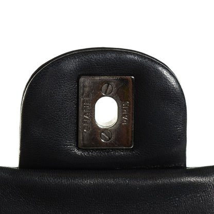Chanel Patent Quilted Jumbo Classic Twist Flap Bag Black 6 of 8