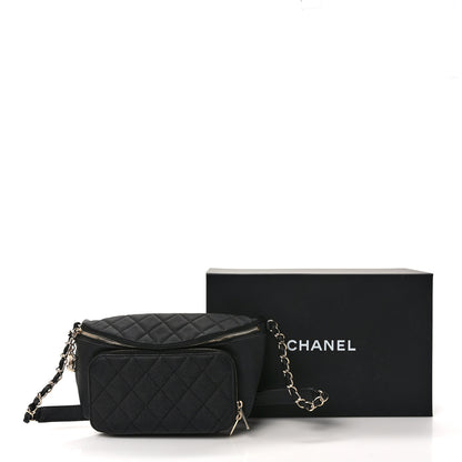 Chanel Caviar Quilted Business Affinity Waist Belt Bag Black 10 of 10