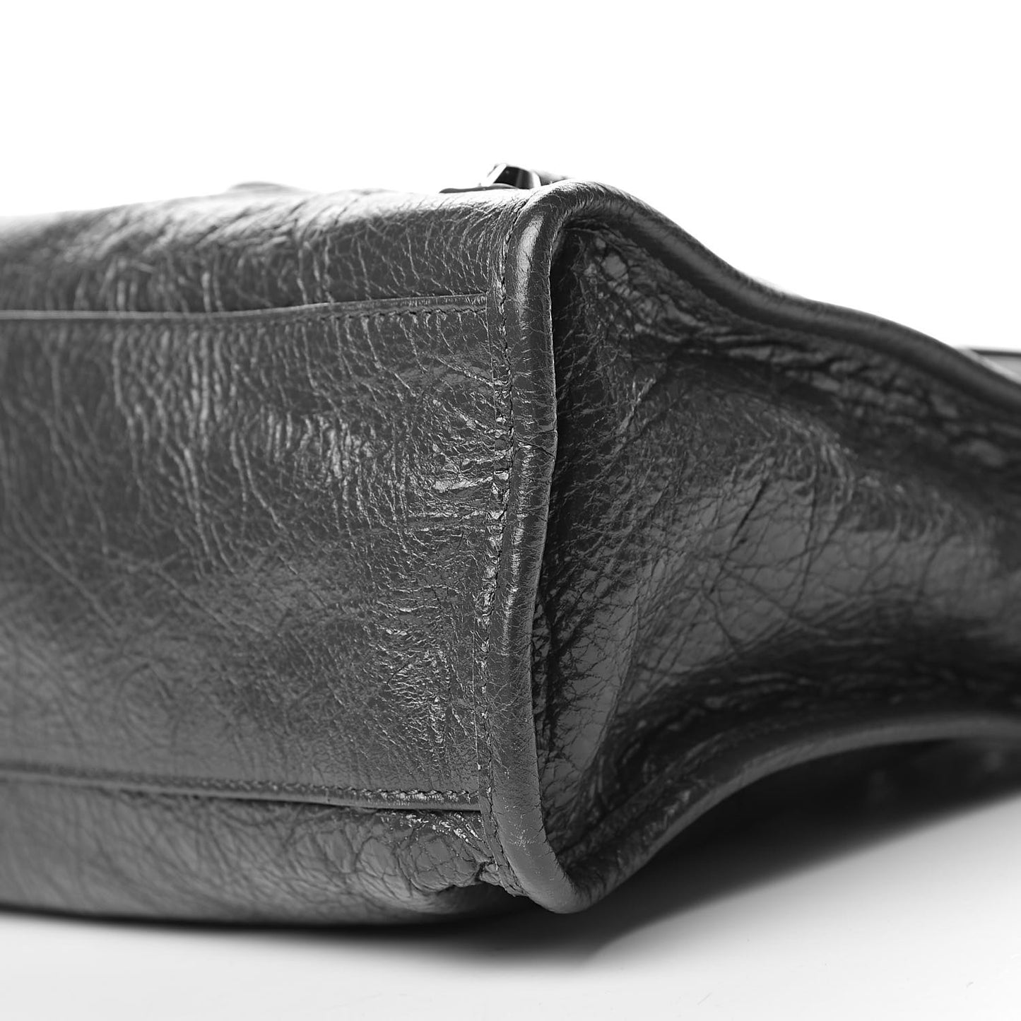 Agneau Classic Silver Hardware S City Gris Fossile