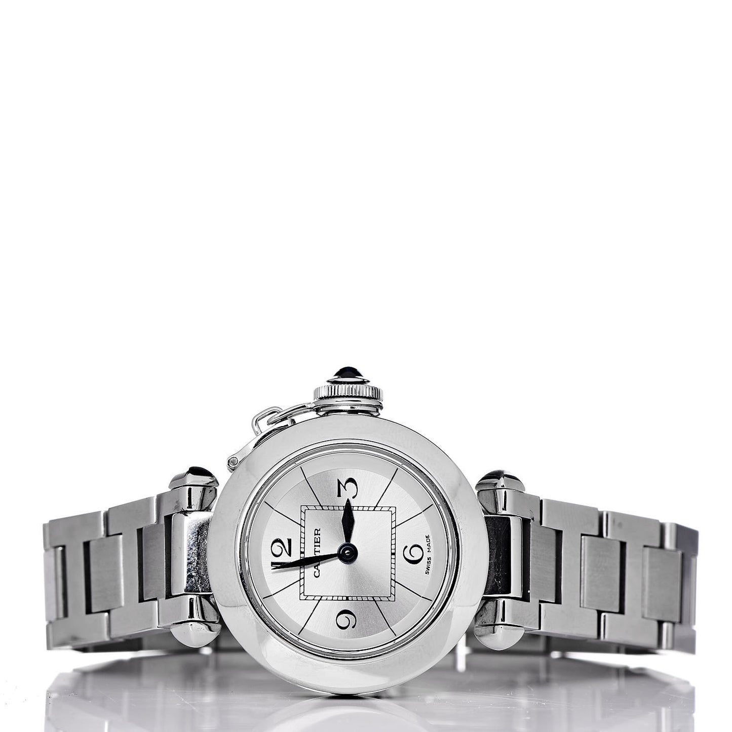Stainless Steel 27mm Miss Pasha Quartz Watch Silver