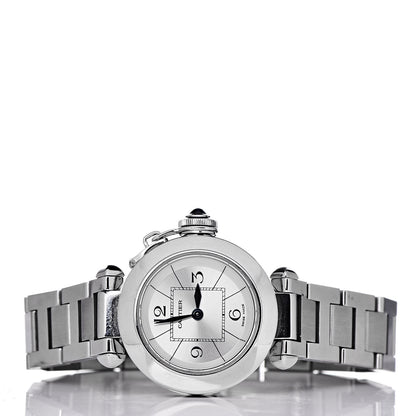 Cartier Stainless Steel 27mm Miss Pasha Quartz Watch Silver 3 of 9
