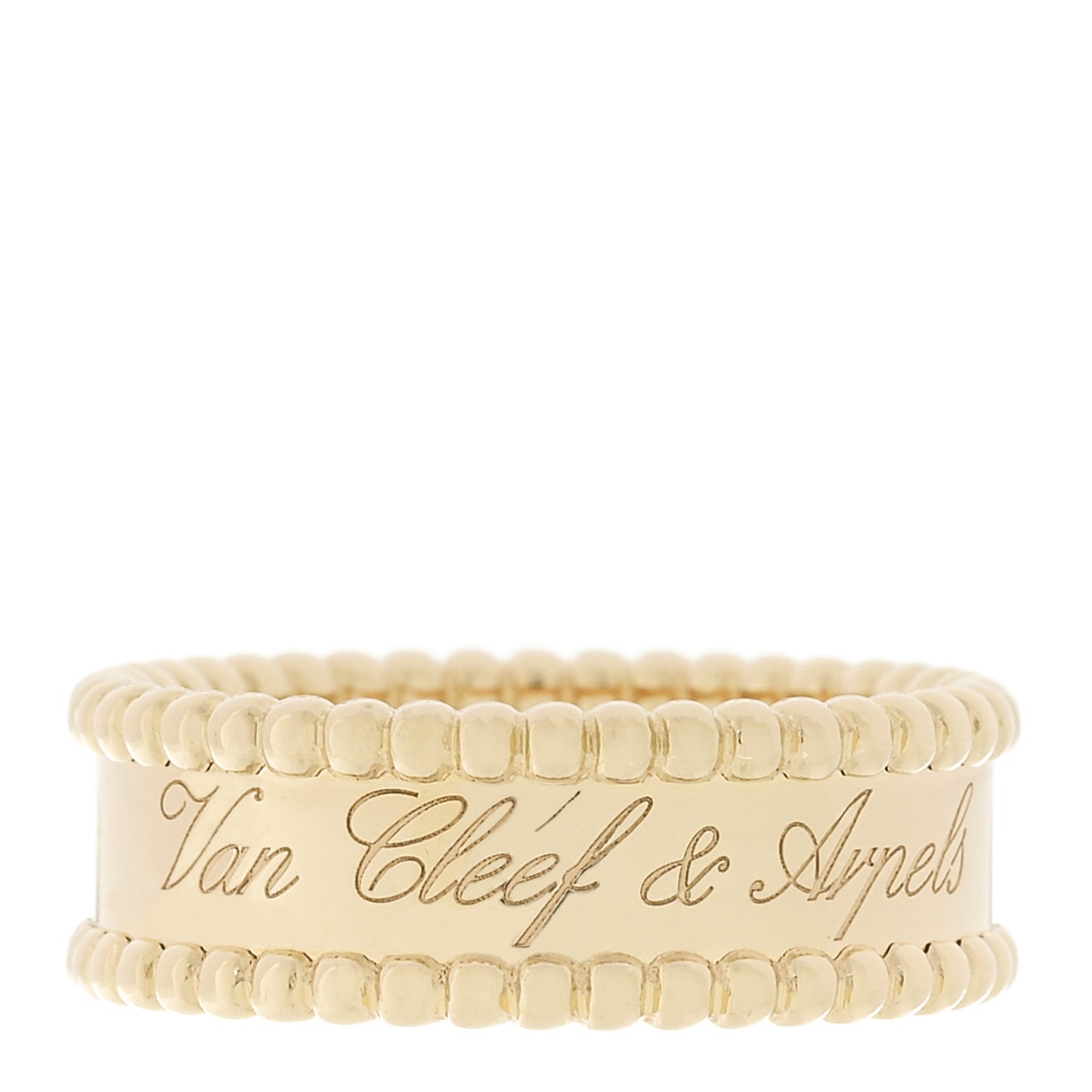 18K Yellow Gold Perlee Signature Ring 59 8.75