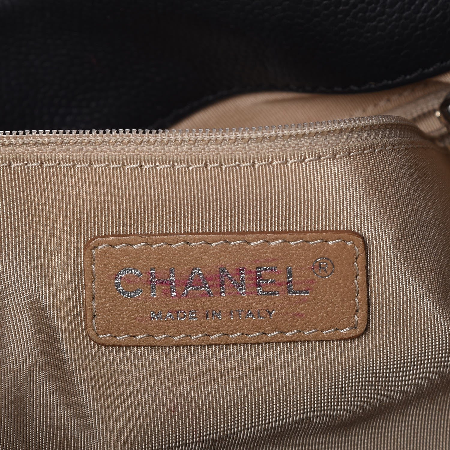 Chanel Caviar Quilted Expandable Zip Shoulder Bag Black 6 of 10