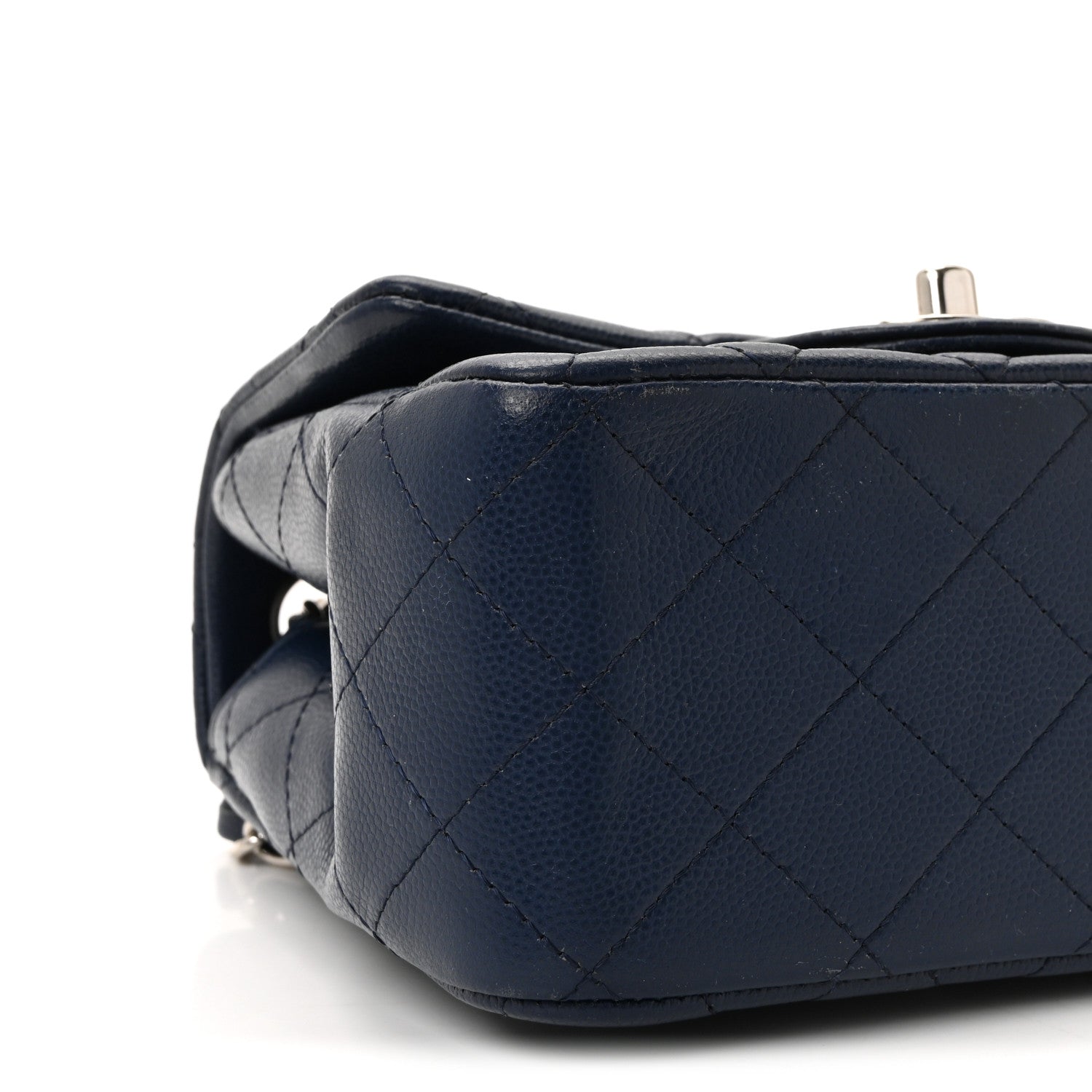 Chanel Caviar Quilted Mini Square Flap Navy 9 of 10