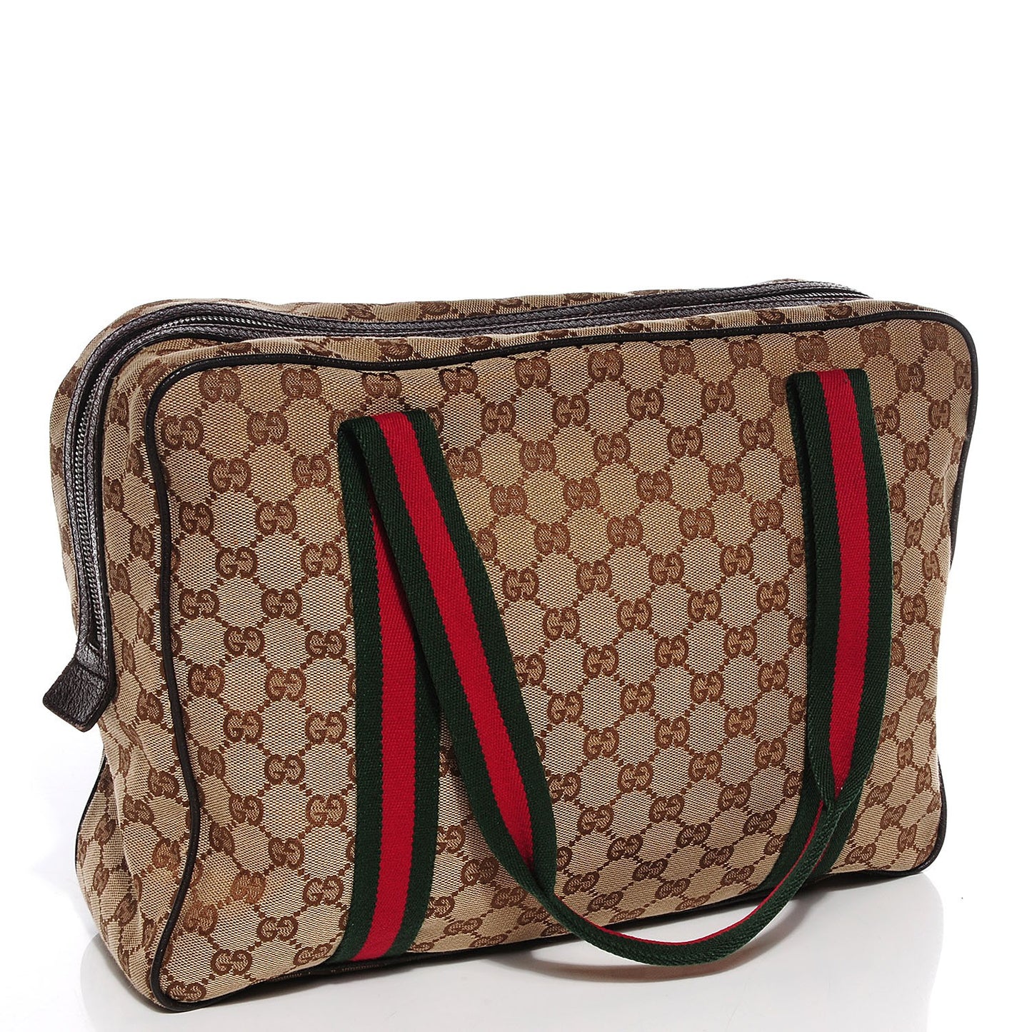 Monogram Web Carry On Tote Dark Brown