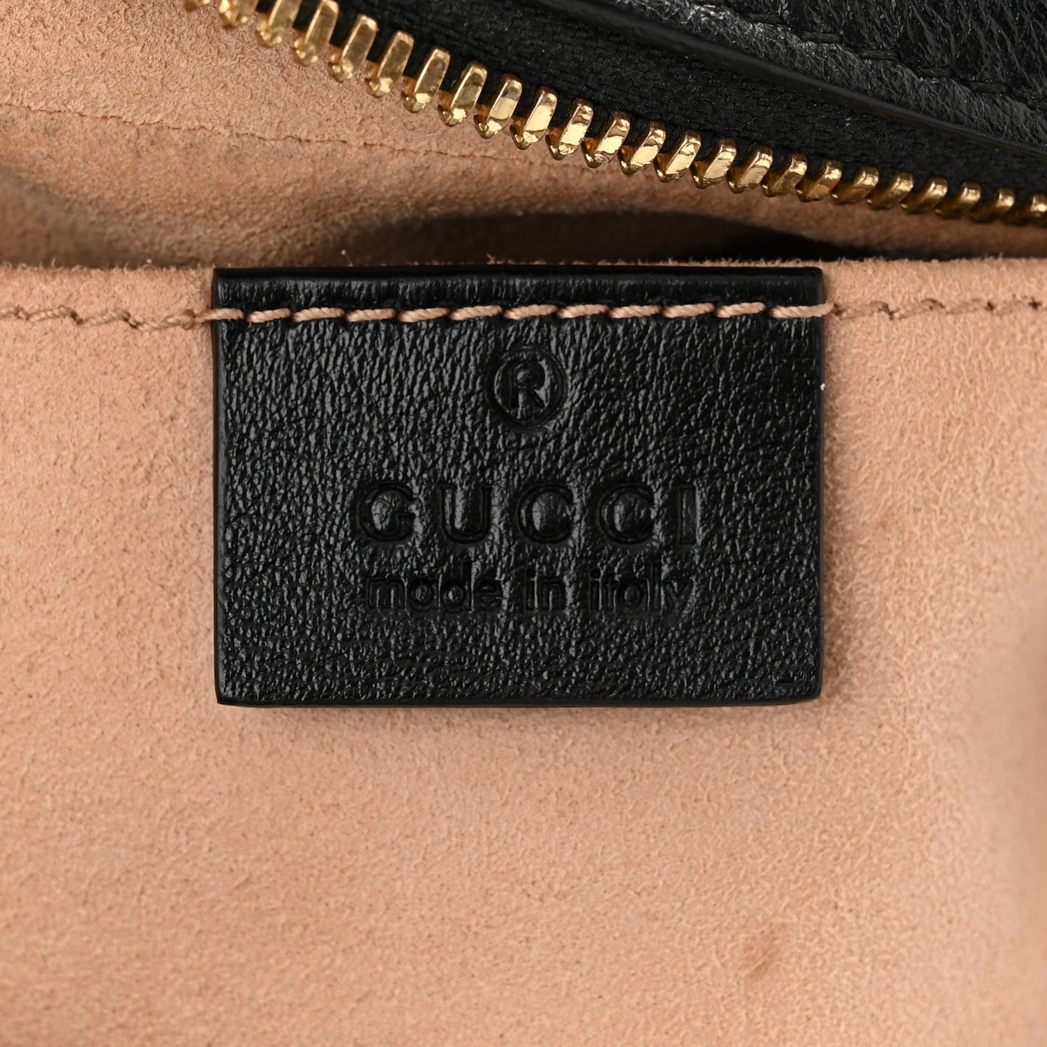 Gucci Monogram Matelasse Diagonal Small GG Marmont Chain Shoulder Bag Beige Black 6 of 11