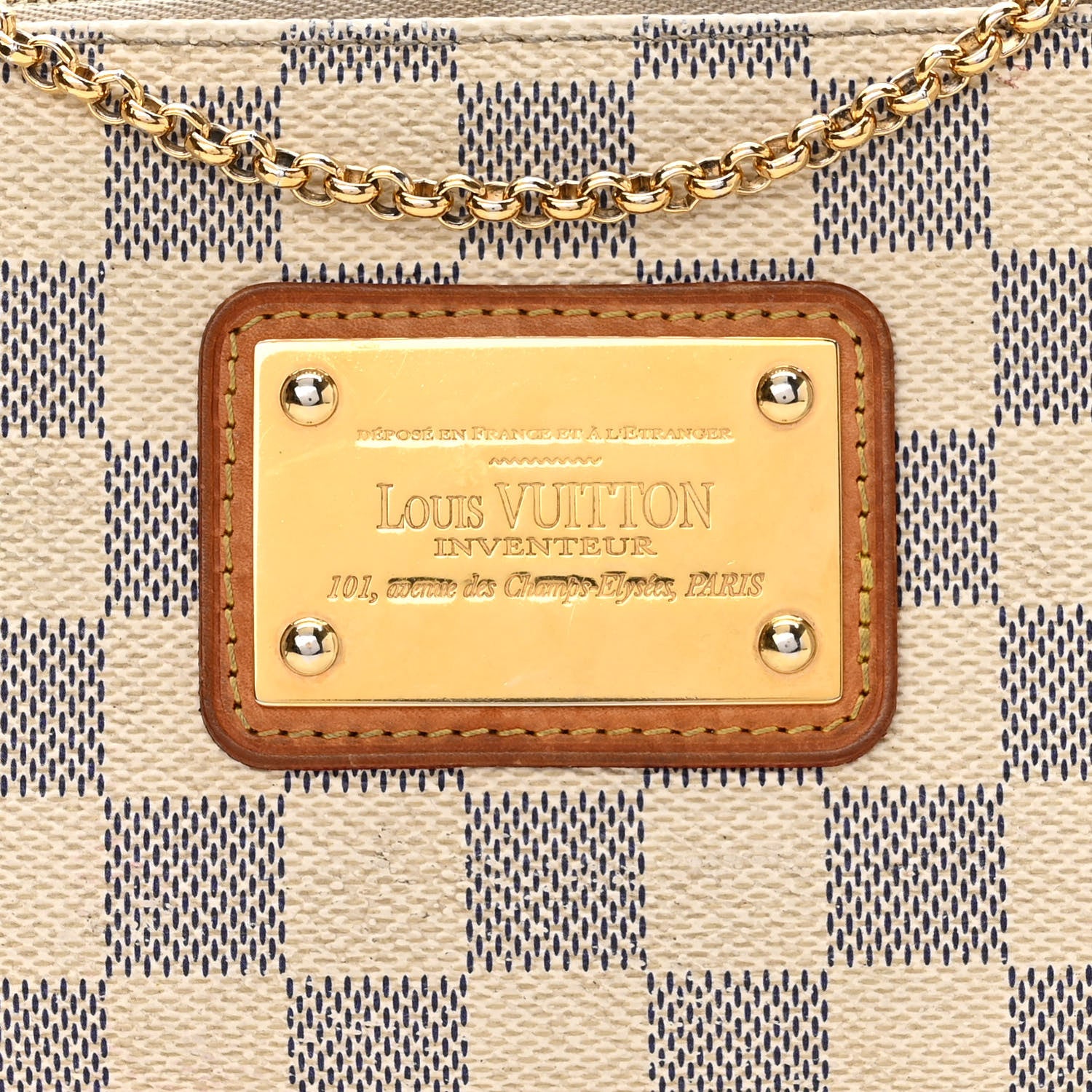 Louis Vuitton Damier Azur Eva Clutch 8 of 13
