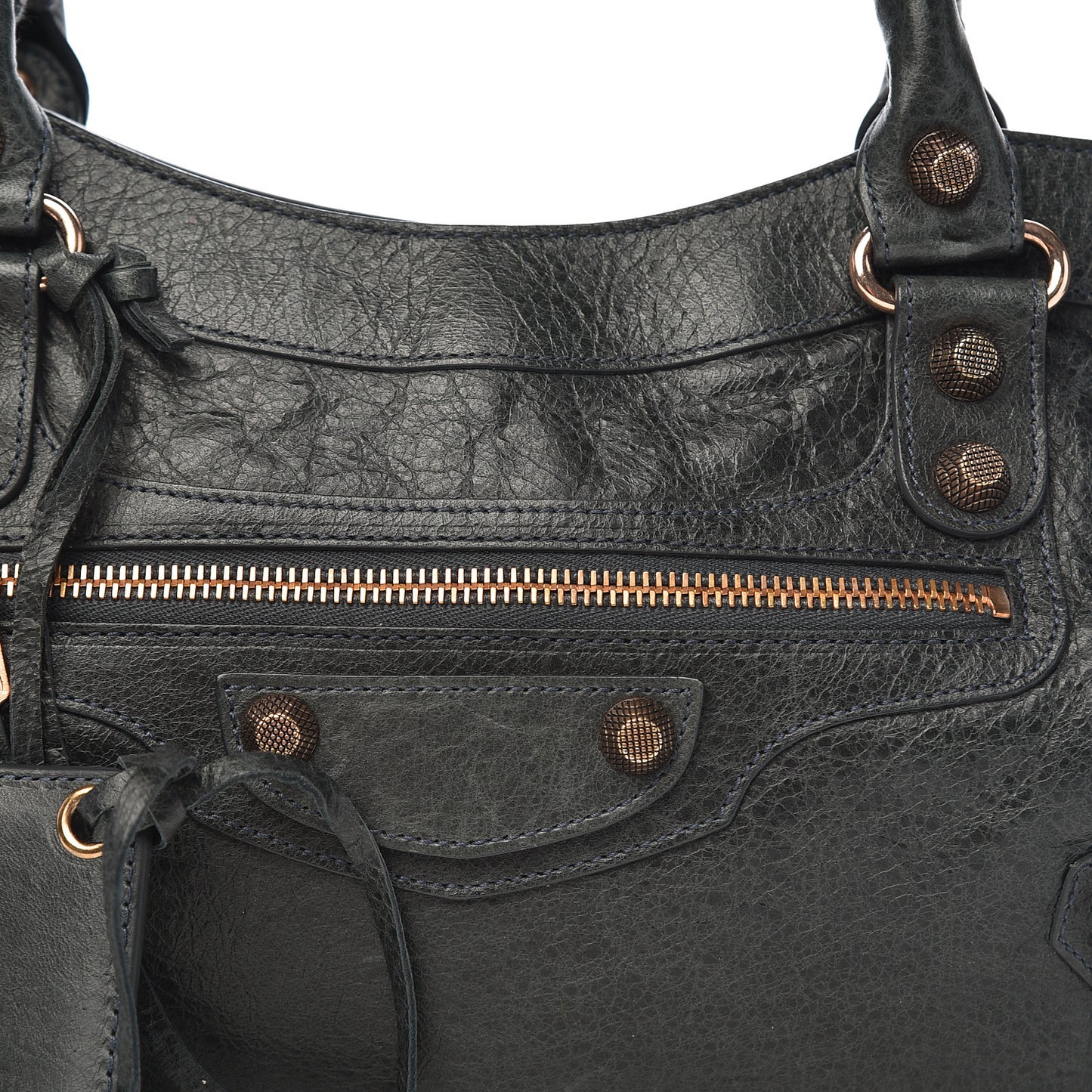 Agneau Giant 12 Rose Gold Hardware First Anthracite