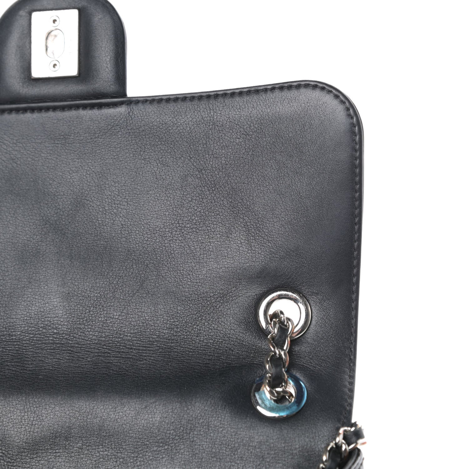 Chanel Patent Quilted Small Coco Shine Flap Black 12 of 15