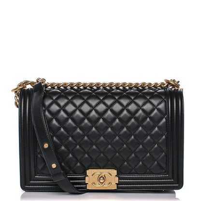 Chanel Lambskin Quilted New Medium Boy Flap Black 1 of 7