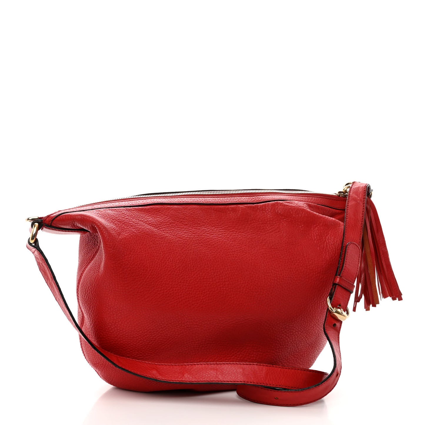 Pebbled Calfskin Medium Soho Hobo Red