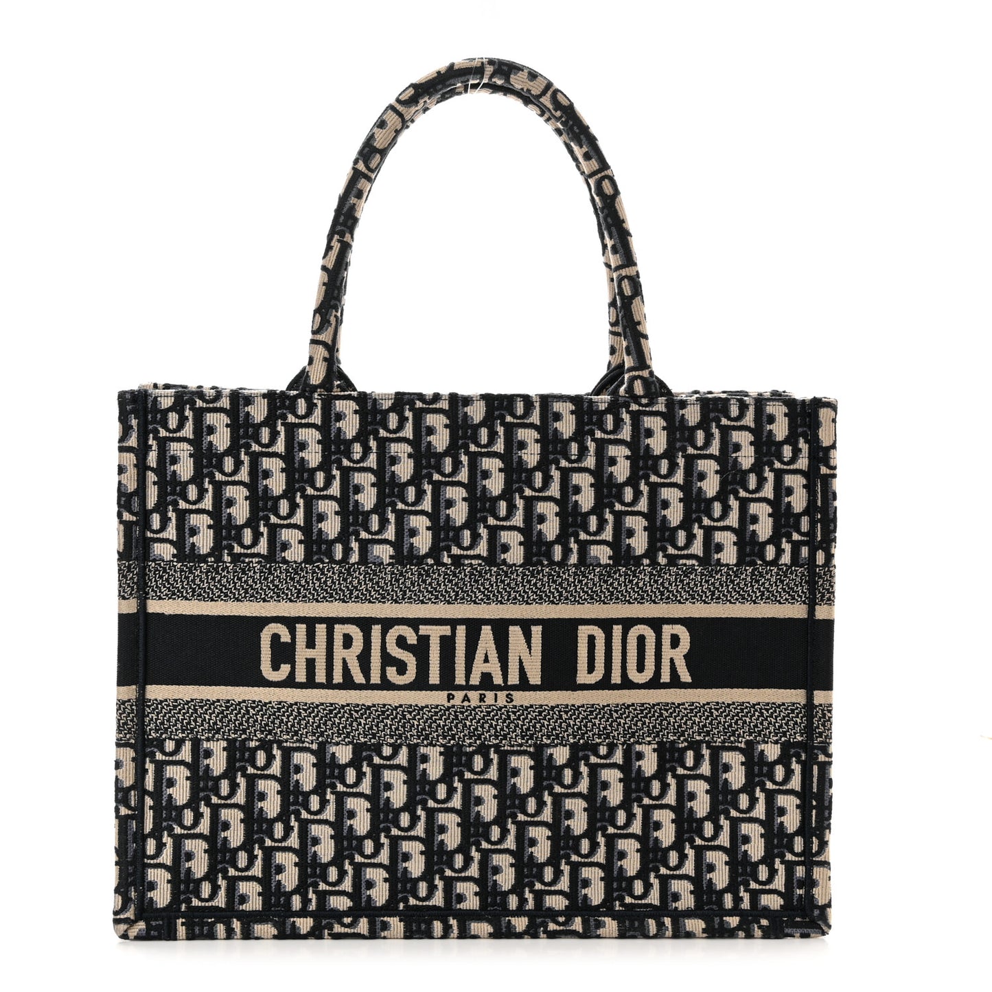 Oblique Medium Book Tote Blue Multicolor