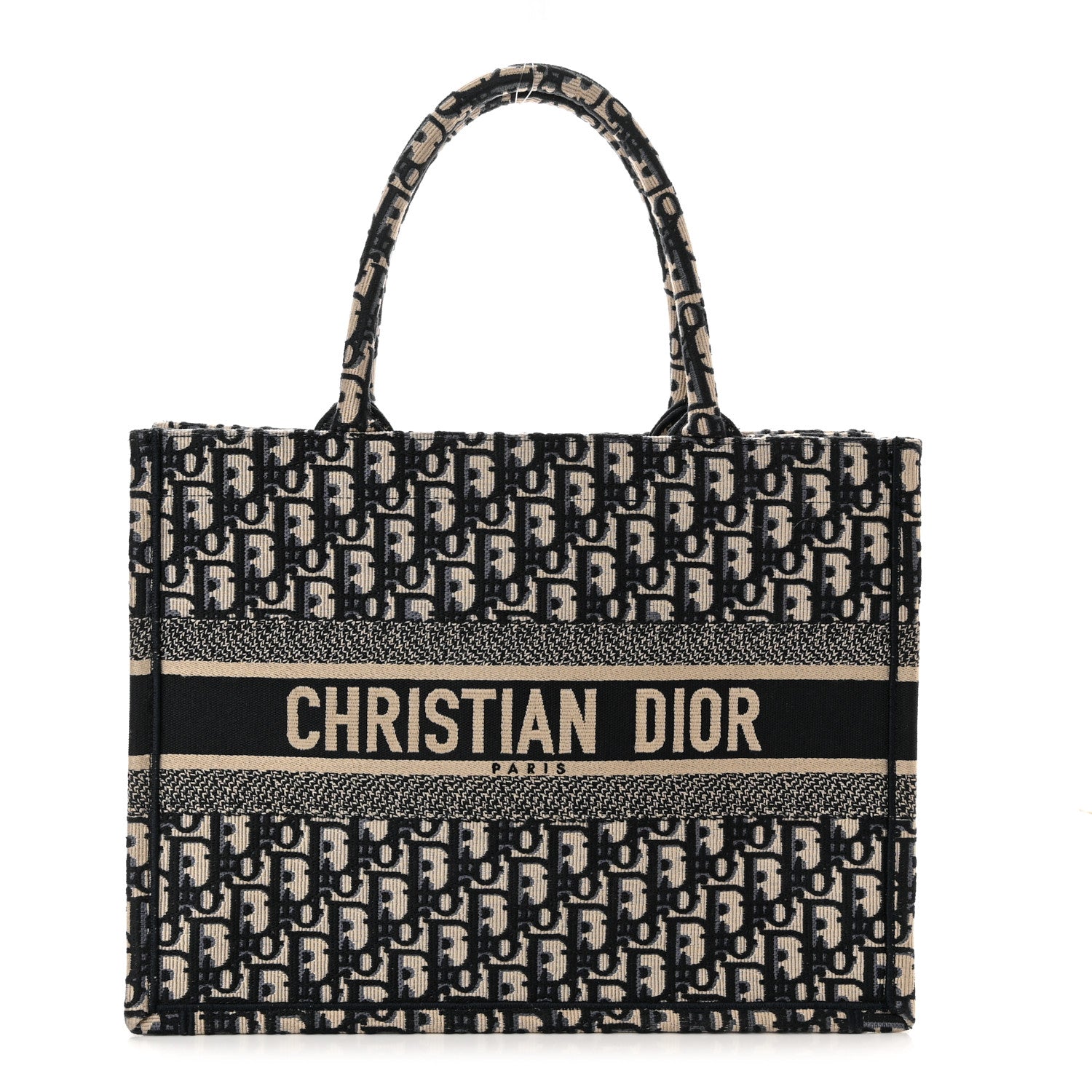 Christian Dior Oblique Medium Book Tote Blue Multicolor 1 of 10