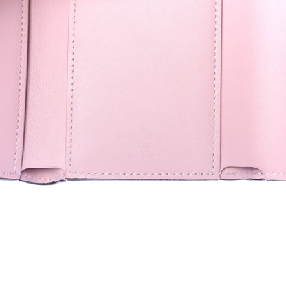 Louis Vuitton Patent Calfskin Monogram Cherrywood Compact Wallet Rose Ballerine 6 of 7