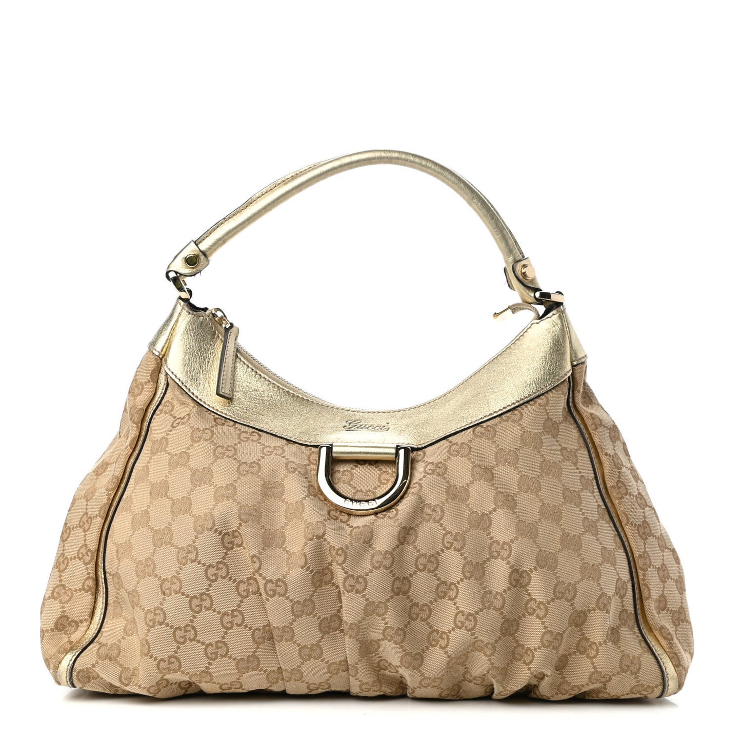 Monogram Large D Gold Hobo Gold