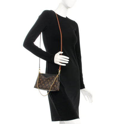 Louis Vuitton Monogram Pallas Clutch Black 2 of 7