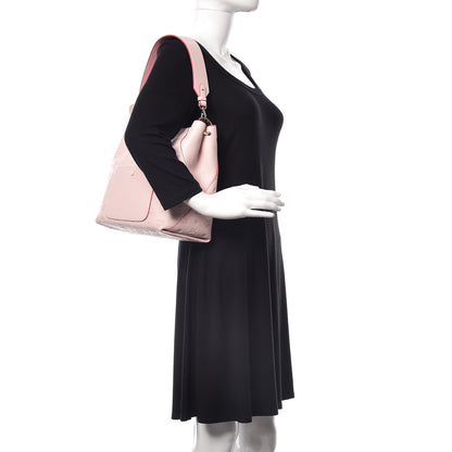 MCM Calfskin Ottomar Monogram Medium Klara Hobo Pink Blush 2 of 11