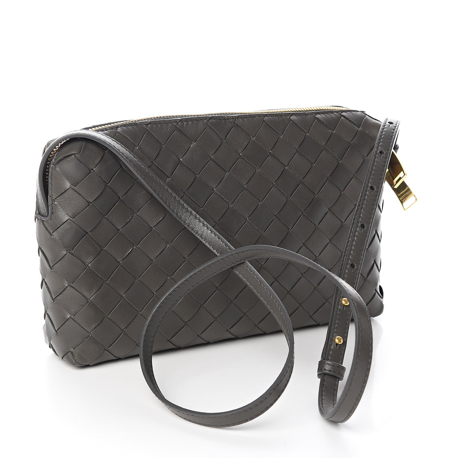 Bottega Veneta Nappa Intrecciato Crossbody Light Graphite 2 of 8