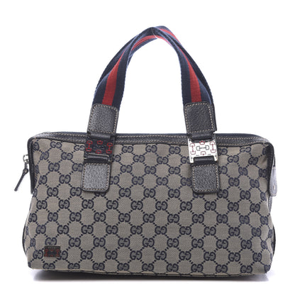 Gucci GG Monogram Web Pop Tote Navy 1 of 10