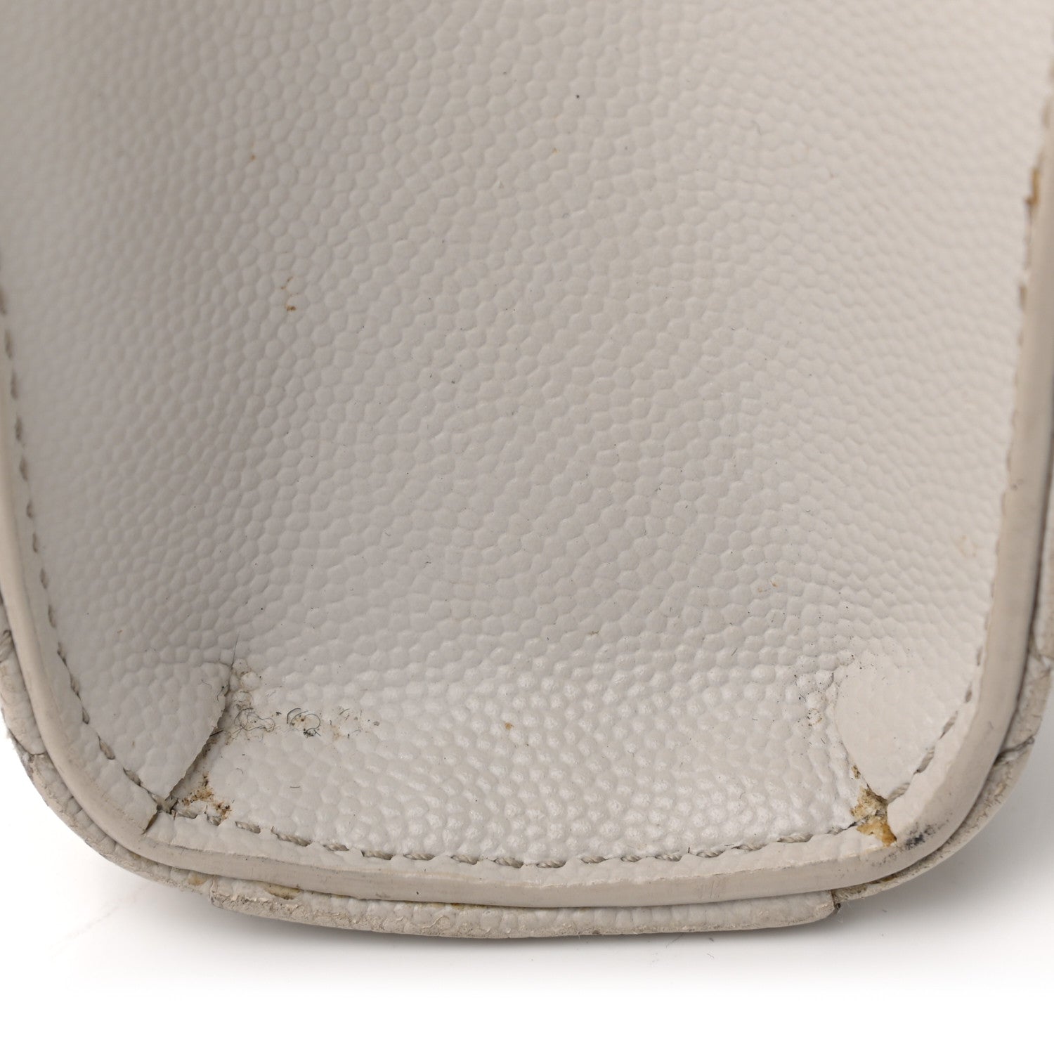 Saint Laurent Grain De Poudre Textured Mixed Matelasse Medium Triquilt Monogram Satchel Granite 16 of 21