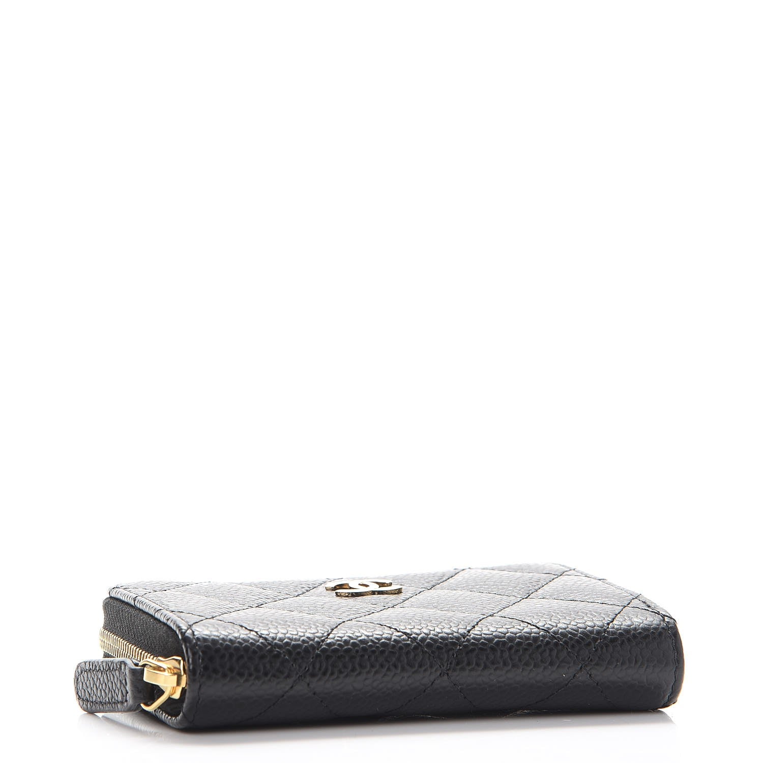 Chanel Caviar Quilted Zip Coin Purse Black 4 of 8